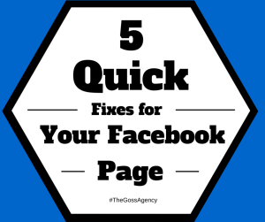 fixes for your facebook page